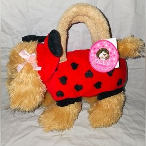 Girls plush puppy purse.